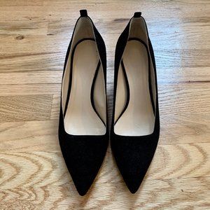Everlane Editor Heel Black Suede